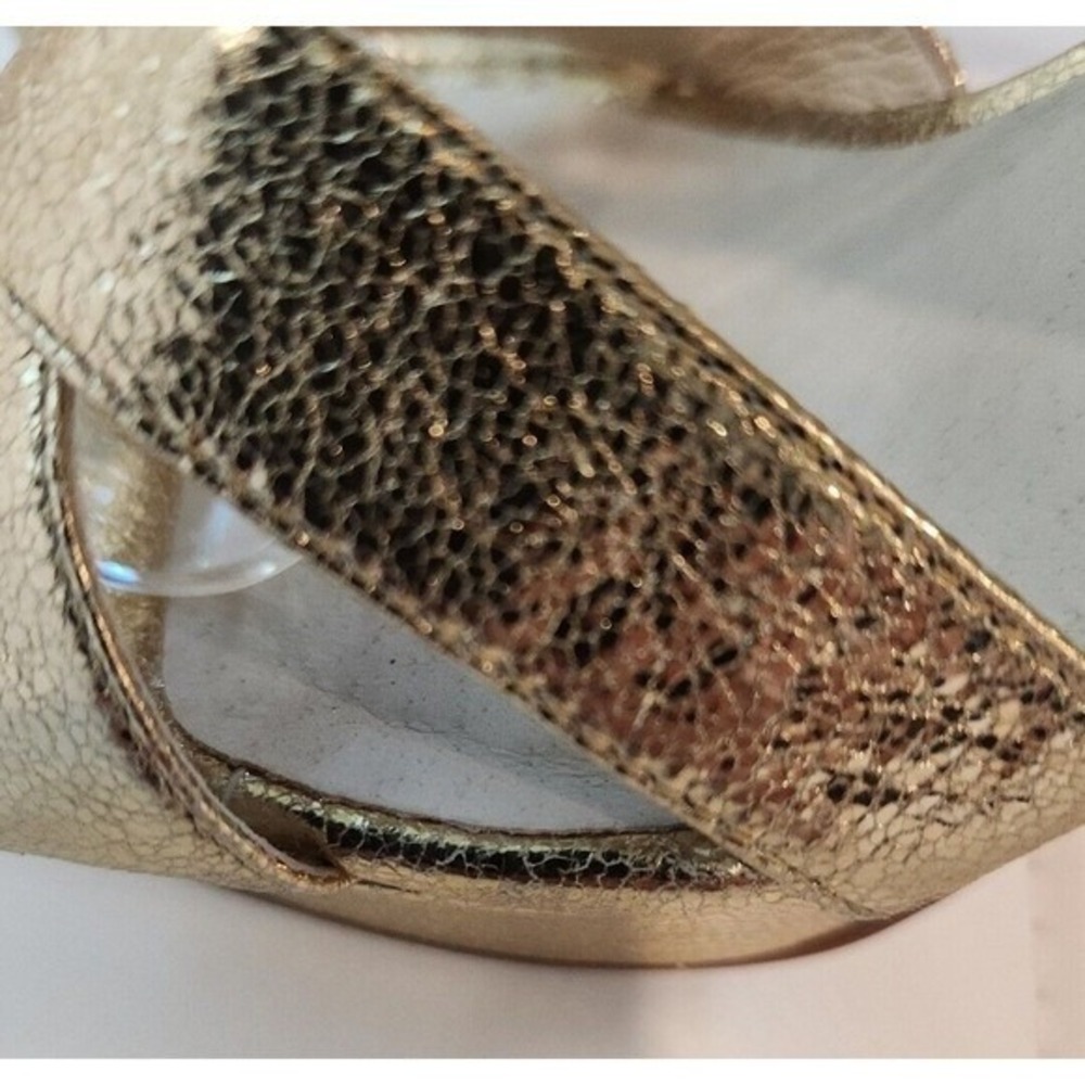 Michael Kors Gold Strappy Heels - Picture 6 of 9
